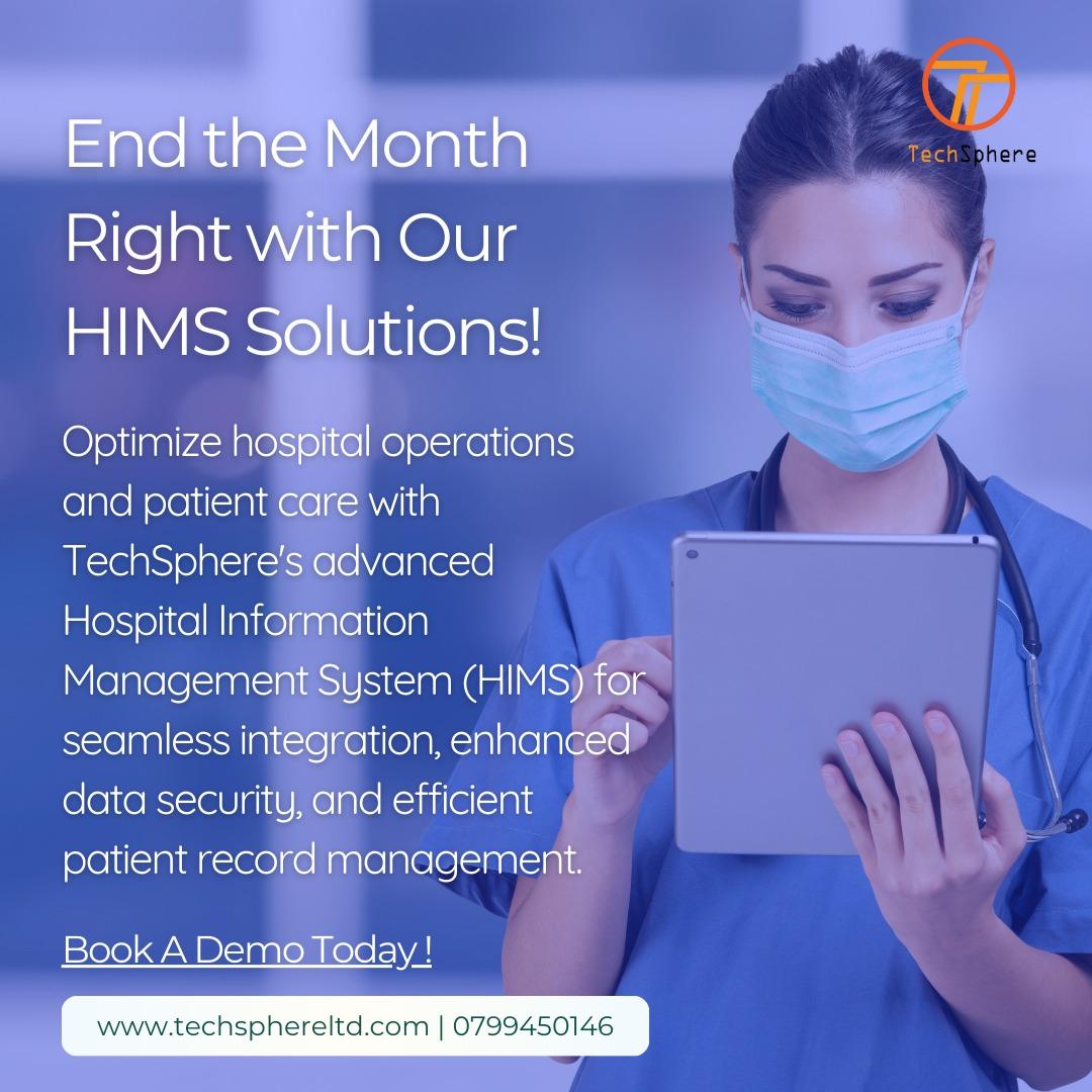 E-Afya HIMS user interface showing patient records