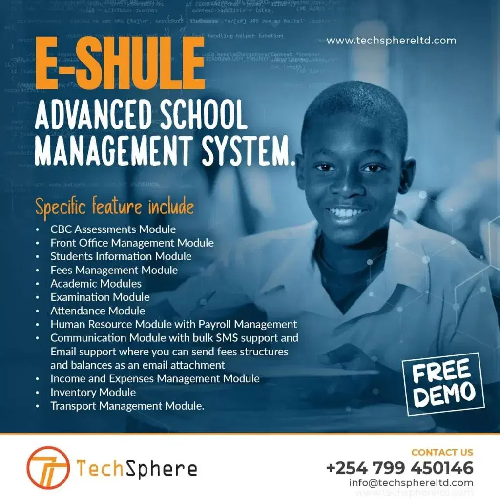 Optimize Your School Operations with Techsphere’s School Management System (SIMS) that is Compliant with the Competency-Based Education in Kenya.