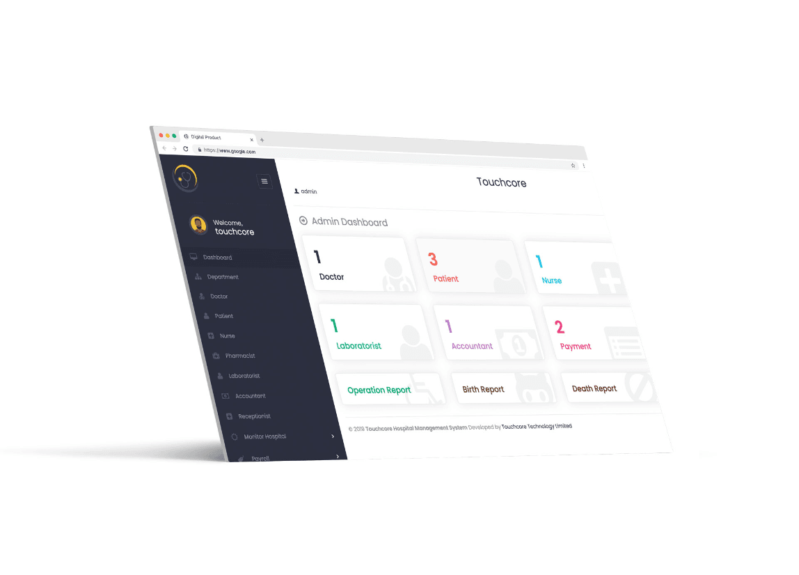E-Afya HIMS Dashboard